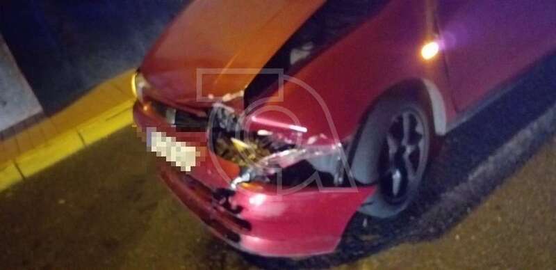 Los daños de uno de los vehículos siniestrados (Foto TA)